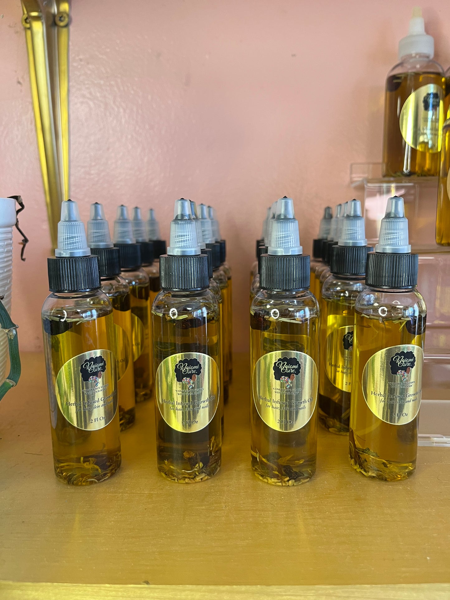 Herbal Infused Growth Oil - for Hair, Skin and Nails 2 Fl Oz